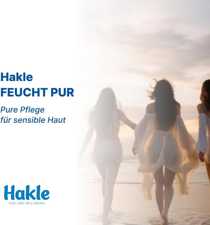 Hakle Feucht Pur Într-un pachet de 12, 504 șervețele (12 X 42 foi), Șervețele umede hrănitoare, Șervețele umede cu 99% apă, Șervețele umede rapid solubile în apă