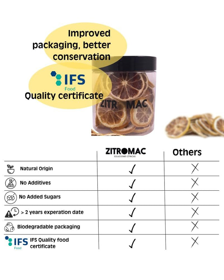 45g Felii de lămâie uscată, felii de fructe uscate pentru cocktailuri, lămâie uscată ca decor pentru Crăciun, vin fiert, ceai, coacere|100% lămâi uscate naturale Produse deshidratate Naty Shop