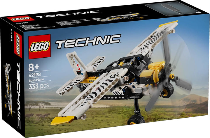 Avion cu elice LEGO Technic, jucărie construibilă pentru copii, cadou pentru băieți și fete de la 8 ani, model de avion cu elice rotativă și motor cu piston cu 4 cilindri 42198 Seturi de constructie Besuche den LEGO-Store
