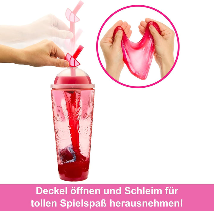 Barbie Pop Reveal Fruit - păpușă cu păr roșcat în aromă de pepene roșu, 8 surprize, fată squishy parfumată, păr și machiaj care își schimbă culoarea, pentru copii de la 3 ani, HNW43 Papusi Naty Shop