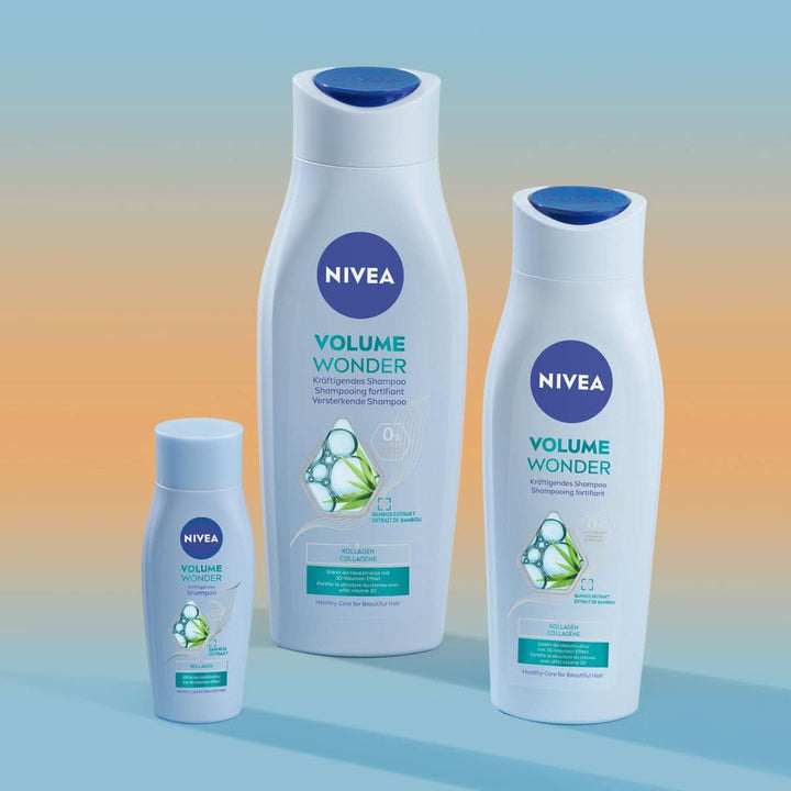 NIVEA Volume Wonder Șampon de întărire, șampon de volum, 50 ml Duș și baie Naty Shop