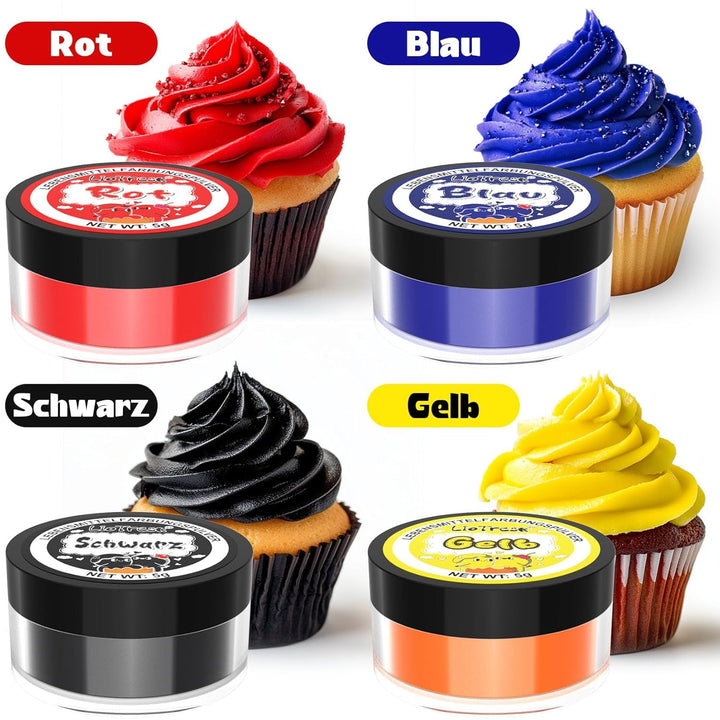 Set 4 coloranti alimentari pudra, 4 x 5 grame Coloranti Alimentari Naty Shop
