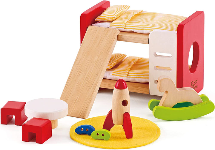 Hape E3459 - Camera copilului, mică Casute de papusi Naty Shop Camera pentru copii