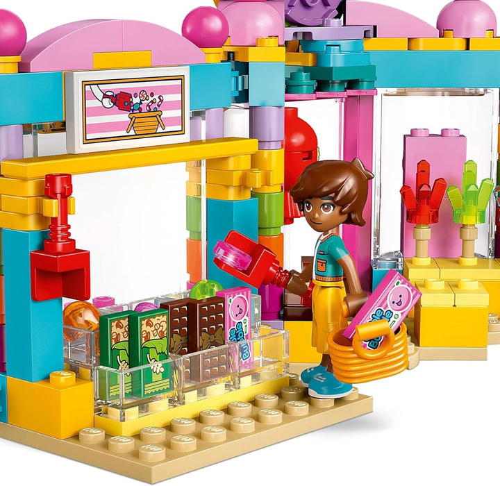 LEGO Friends Heartlake City Shop, set de joacă pentru fete cu vârsta peste 6 ani, joc de rol cu 2 mini-doll-uri, jucărie cu micro-doll și pisică 42649 Seturi de constructie Besuche den LEGO-Store