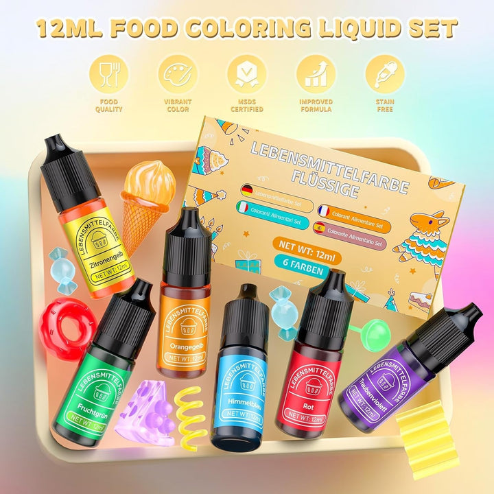Coloranti alimentari lichizi, 6 ml Naty Shop