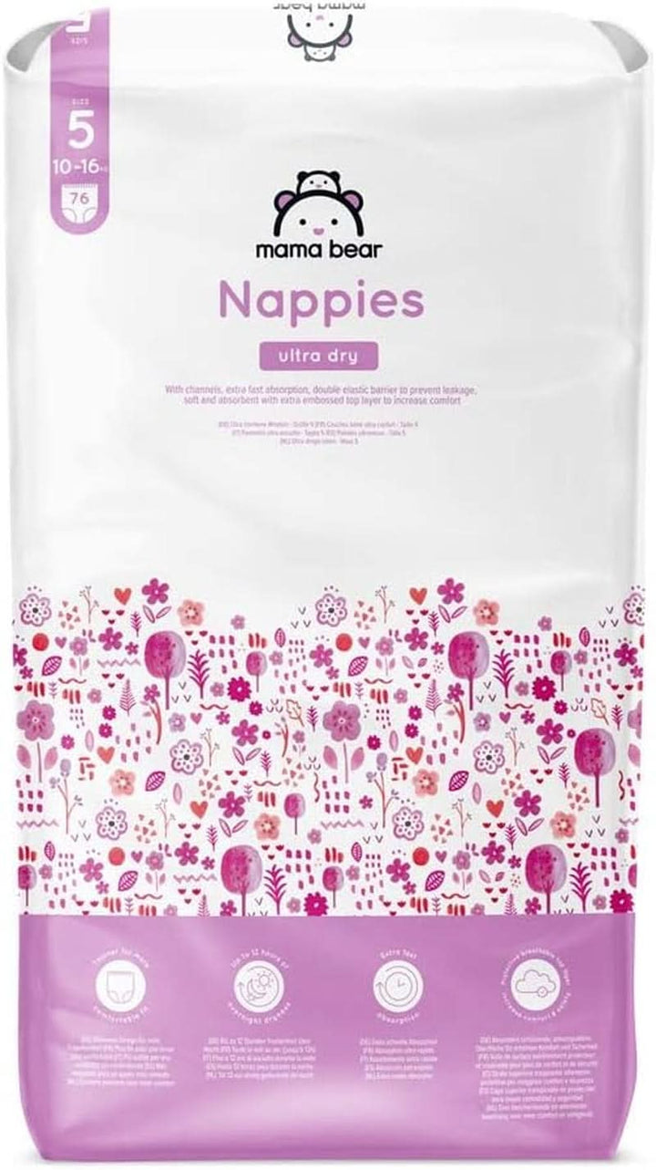 Scutece Mama Bear Ultra Dry, diverse marimi si cantitati Mama si Copilul Naty Shop 5 (10-16 Kg) Pachet individual