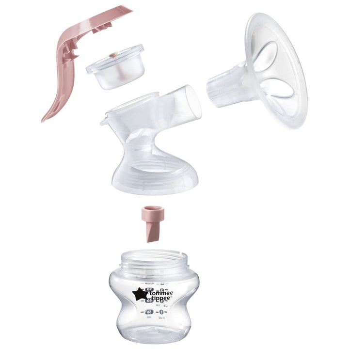 Tommee Tippee Made for Me Manuelle Einzel-Milchpumpe, Starke Saugkraft, Ergonomischer Griff, Tragbare Und Leise Milchpumpe, Samt Babyflasche Accesorii Hrana si Alaptare Bebe Naty Shop