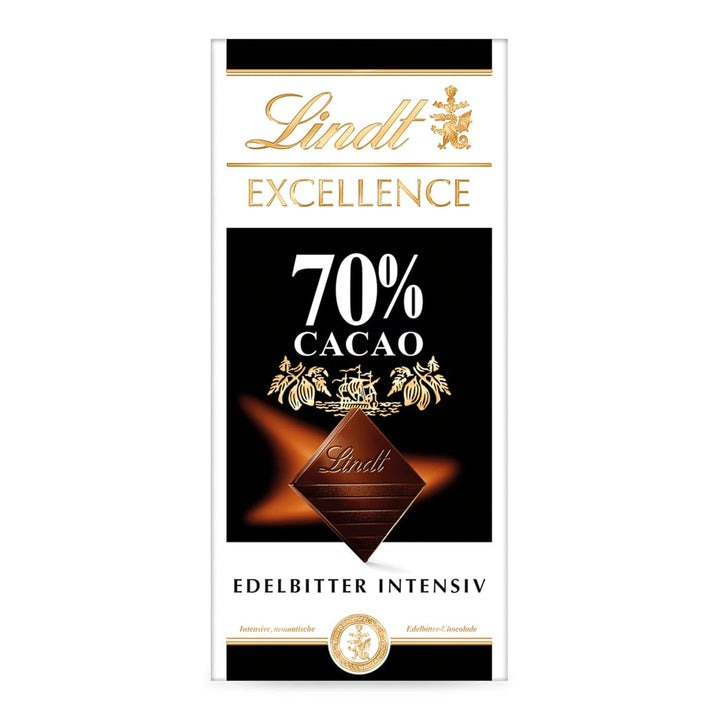 Lindt EXCELLENCE 70% cacao - ciocolată neagră, tableta de 100 grame Naty Shop Default Title