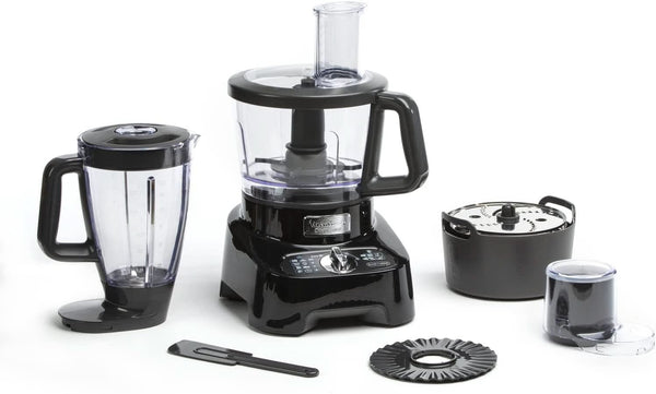 Robot Multifonction, 8 Accessoires, 6 Vitesses, Doubleforce, FP821811 Multifunktionale Küchenmaschine, Kunststoff, Schwarz Mama si Copilul Naty Shop