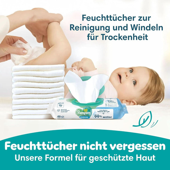 Scutece Pampers Baby-Dry, până la 100% protecție împotriva scurgerilor toată noaptea Mama si Copilul Naty Shop