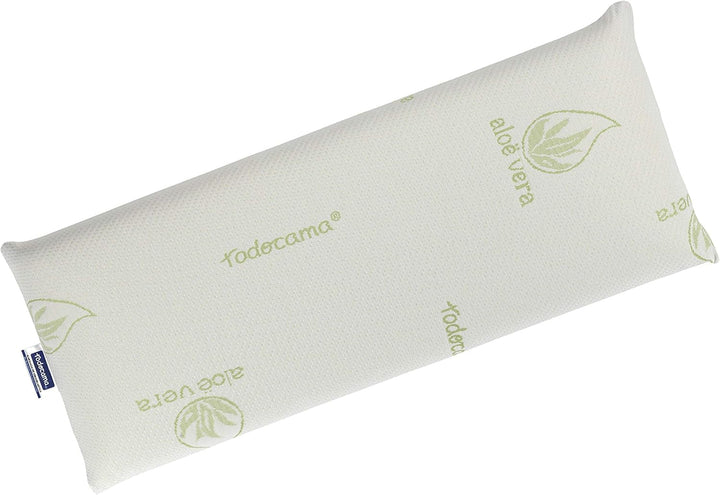 Todocama - Pernă viscoelastică, miez compact, husă dublă cu fermoar, țesătură Aloe Vera plus, termoregulatoare, reglabilă la gât, pachet de 2 (2 bucăți - 70 cm) Perne standard Naty Shop Salutări 80 cm
