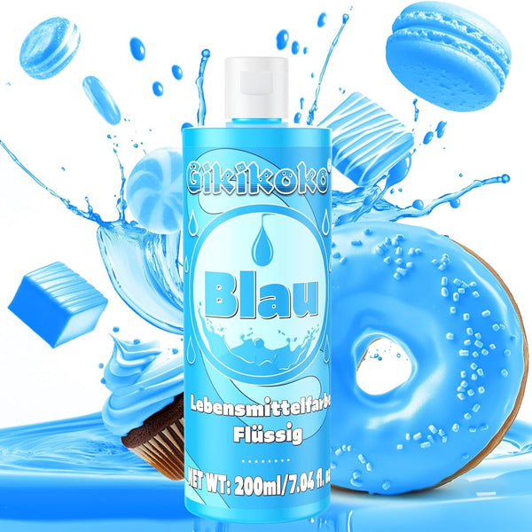 Gikikoko, Colorant alimentar lichid foarte concentrat, 200 ml Coloranti Alimentari Naty Shop Albastru