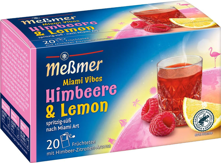 Ceai Meßmer Ländertee | Fructe de pădure nordice | 20 pliculețe de ceai | Fără gluten | Fără lactoză | Vegan