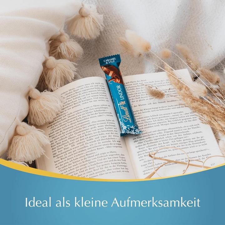 Lindt LINDOR Stick caramel sarat, 100 grame Bomboane de Ciocolata Naty Shop