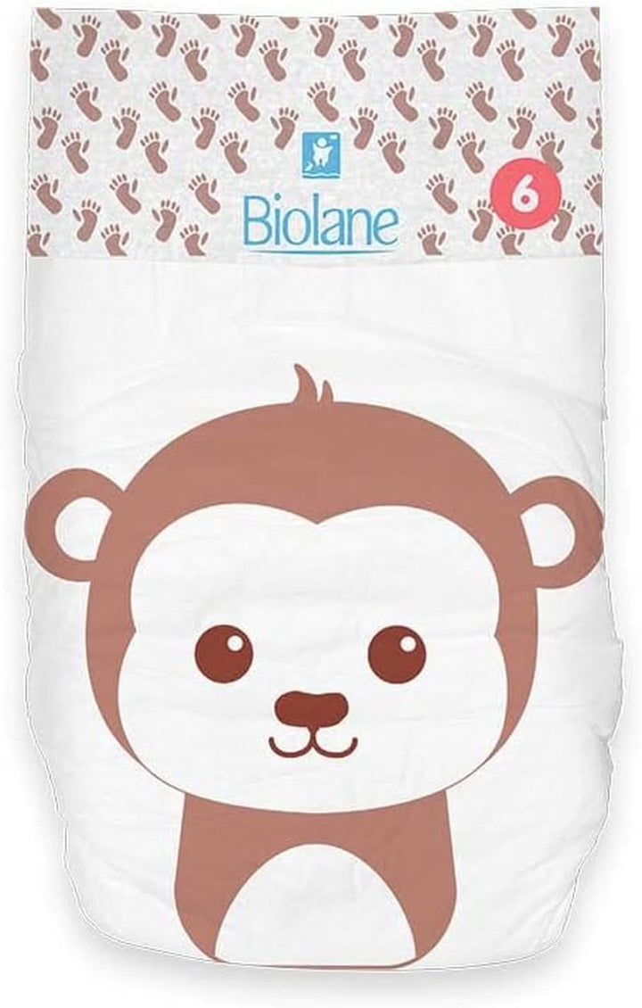 BIOLANE - Pantaloni scutece - Marimea 6 (16 + kg) - Fara scurgeri timp de 12 ore - Pachet 1 luna - 108 scutece - Ecologic Mama si Copilul Naty Shop