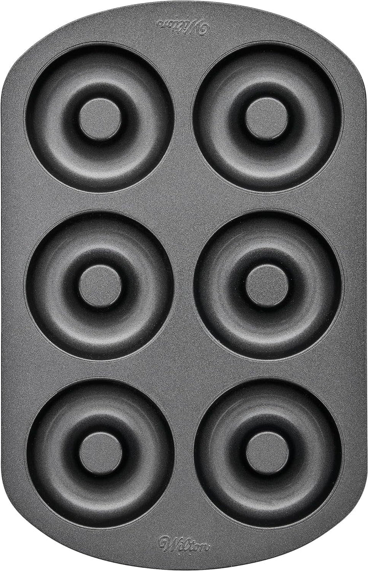 Wilton Donut-Backform Mit 12 Mulden Donutform, Hochwertige Donut Backform Mit Antihaftbeschichtung Für 12 Mini-Donuts, Spülmaschinenfest Matrite si tavi pentru copt Naty Shop L