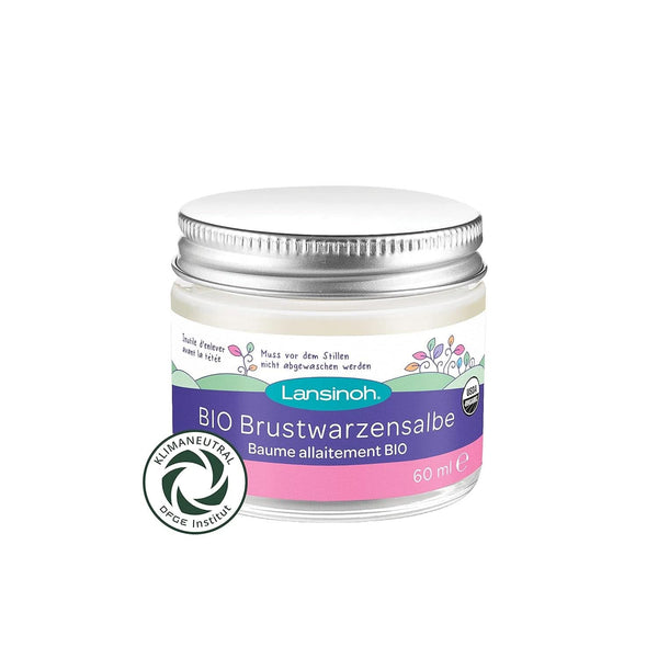 Lansinoh BIO Brustwarzensalbe, 60 Ml - Natürliche Pflege Empfindlicher Brustwarzen Und Trockener Haut - Klimaneutral Accesorii Hrana si Alaptare Bebe Naty Shop