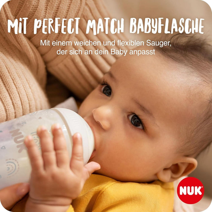 Set pompa de san manuala NUK, Pernă moale din silicon, 2 biberoane perfect combinate, 150 ml Accesorii Hrana si Alaptare Bebe Naty Shop