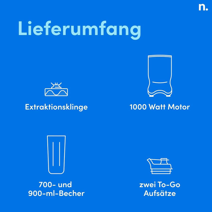 Nutribullet Personal Blender, Der Leistungsstärkste Mixer Für Eine Portion, 1000 Watt Und Leiser Motor, 900 Ml Becher Aus Tritan Renew, Leuchtende Touch Bedienknöpfe, Dunkel Grau Bucatarie Naty Shop