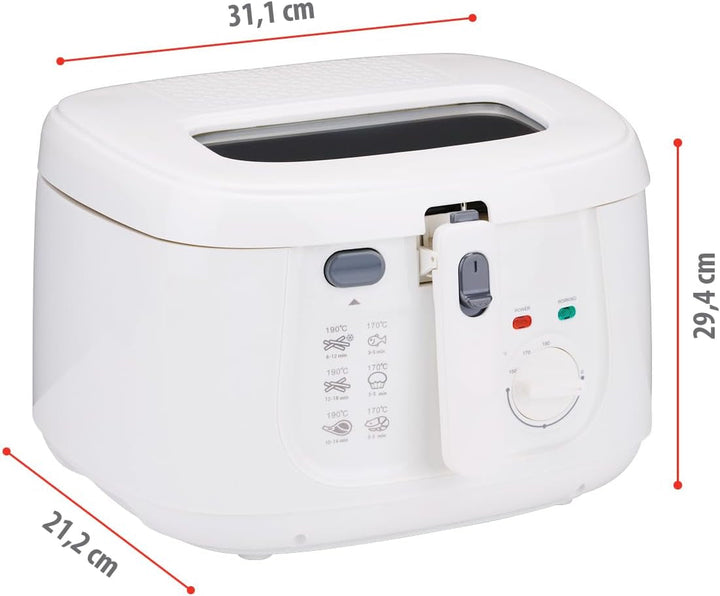 Alpina Deep Fat Fryer 2,5L DF-165, 1800W - Temperatură reglabilă până la 190°C Electrocasnice Naty Shop