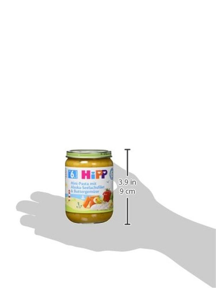 Paste Hipp Mini cu file de peste Pollock de Alaska și legume cu unt, pachet de 6 (6 x 190 g) Mama si Copilul Naty Shop