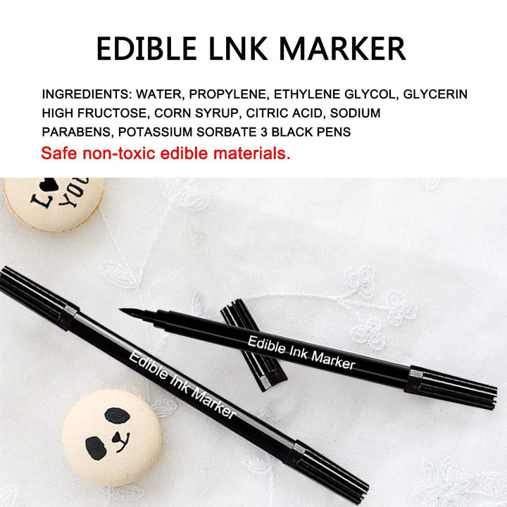 DOMI PRO, set 3 carioci alimentare, negru Coloranti Alimentari Naty Shop