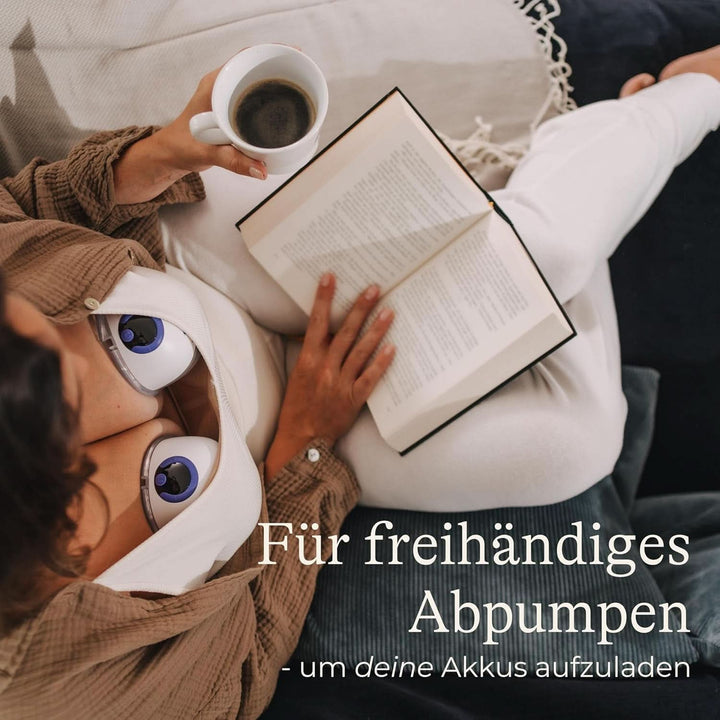 Lansinoh Tragbare Elektrische Doppelmilchpumpe – Freihändig Und Leise Abpumpen Ohne Kabel & Schläuche – Wiederaufladbarer Akku – Einfache Bedienung & Reinigung - Handsfree Accesorii Hrana si Alaptare Bebe Naty Shop