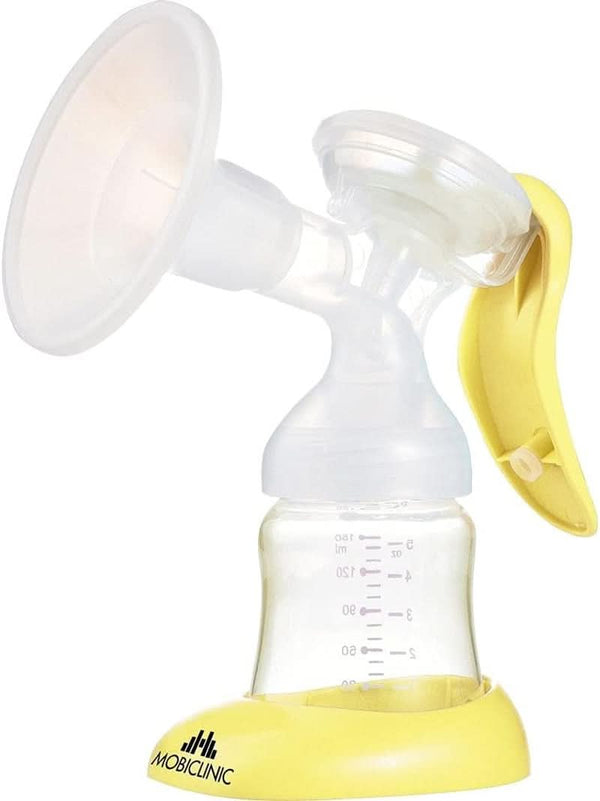 Mobiclinic ®, Pompă de sân manuală, marcă europeană, mâner ergonomic Accesorii Hrana si Alaptare Bebe Naty Shop