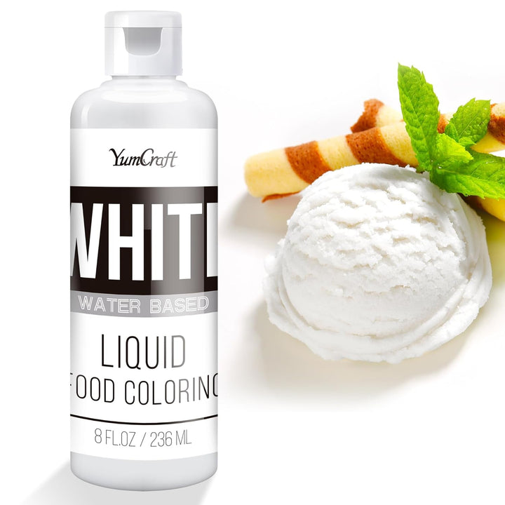 YumCraft, coloranti alimentari lichizi, 236 ml, diverse culori Naty Shop Alb 236 ml