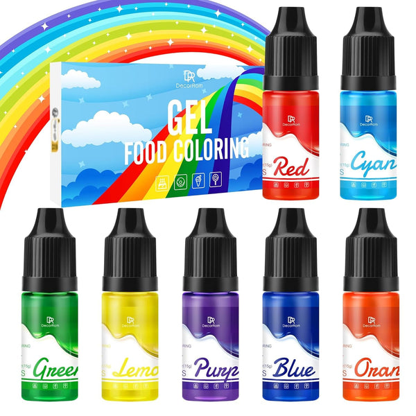 Set 7 coloranti alimentari, gel, 7 x 15 ml Coloranti Alimentari Naty Shop Default Title