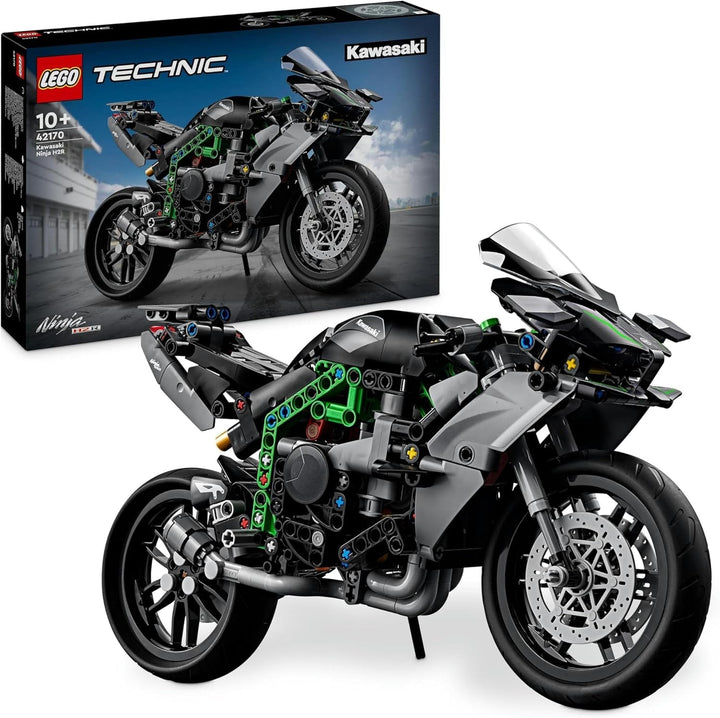Motocicletă LEGO Technic Kawasaki Ninja H2R, cadou pentru copii și adulți pentru zile de naștere, decorare, jucărie, model pentru băieți și fete cu vârsta de 10+ 42170 Seturi de constructie Besuche den LEGO-Store Singur