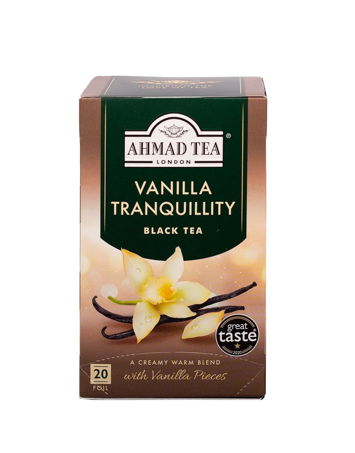 Ahmad Tea - Fruit Tea Selection - Sortiment de ceaiuri de fructe din ceai negru - Măr, piersică și fructul pasiunii, căpșuni, lămâie și lime - Ambalate individual și sigilate pentru păstrarea aromelor - 20 pliculețe de ceai cu bandă