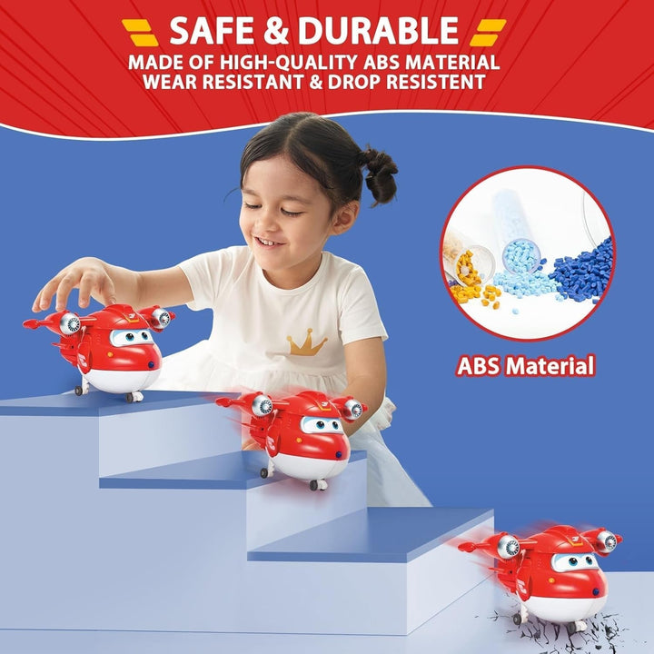 Auldey EU740283 Super Wings Transformer Figura JETT Supercharge 12 Cm, Colorat Action figures Naty Shop