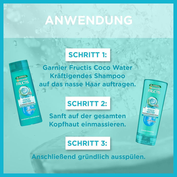 Garnier, sampon impotriva parului uleios, cu apa de cocos Duș și baie Naty Shop