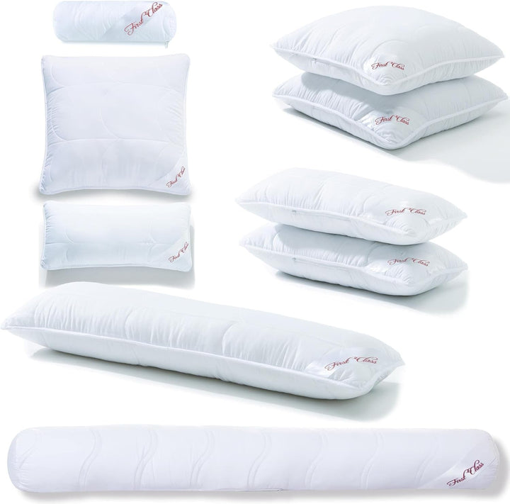 Celinatex First Class pernă 40 X 80 Cm Pernă din microfibră Pernă de gât din fibră goală Respirabil Boil-proof Perne standard Naty Shop