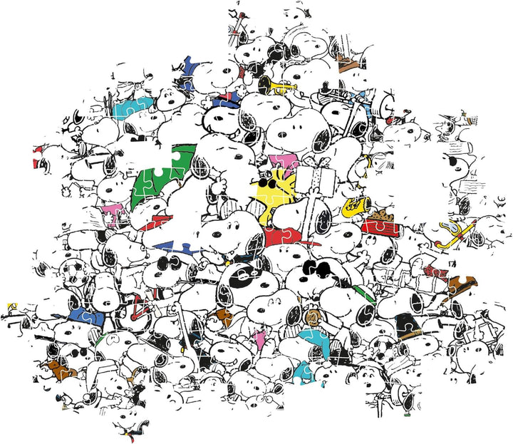 Clementoni - 39804 - Impossible Puzzle Peanuts - Puzzle 1000 de piese pentru adulți și copii de 14 ani, joc de îndemânare pentru întreaga familie Puzzle Naty Shop