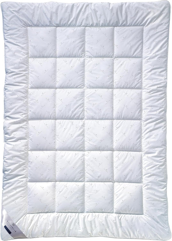 Plapumă din fibre Billerbeck E21 King - Plapumă din fibre rafinată cu aloe vera - 135 X 200 Cm plapumă pentru toate anotimpurile cu nivel mediu de căldură, alb Plapumi si pilote Naty Shop Singur 135 X 200 Cm Mediu (M)