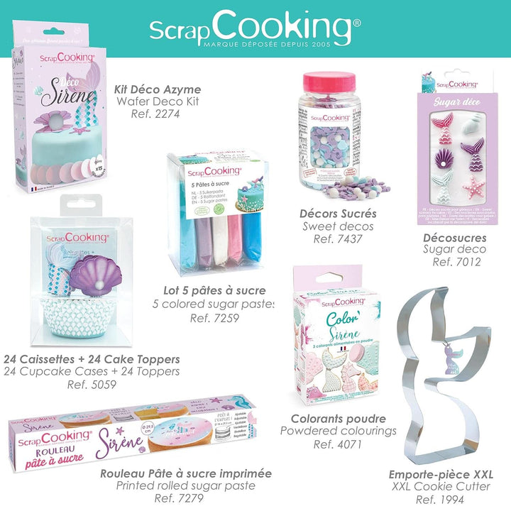 Scrapcooking, set 3 coloranți alimentari pudră Coloranti Alimentari Naty Shop