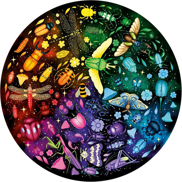 Ravensburger - Puzzle pentru adulți - Puzzle rotund cu 500 de piese - Potrivit de la 12 ani - Insecte (roată colorată) - Puzzle fabricat în Europa - 12000820 Puzzle Naty Shop Titlu implicit