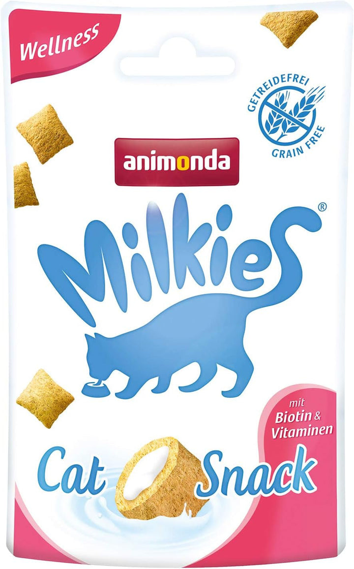 Animonda Milkies Selection (20 cupe À 15 G), lapte de pisică ușor digerabil pentru pisici adulte, pachet valoric practic cu 20 de cupe de lapte de pisică, gustare cu lapte fără soia și zahăr