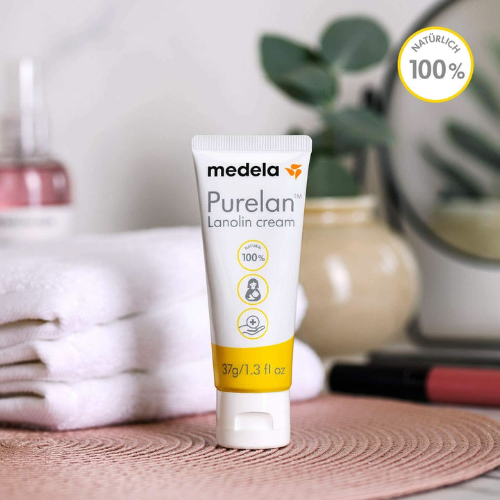 Medela Purelan 37 G Lanolincreme – Schnelle Hilfe Bei Beanspruchten Brustwarzen Und Trockener Haut – 100 % Natürlich, Hypoallergen, Dermatologisch Getestet Und Frei Von Duftstoffen Accesorii Hrana si Alaptare Bebe Naty Shop