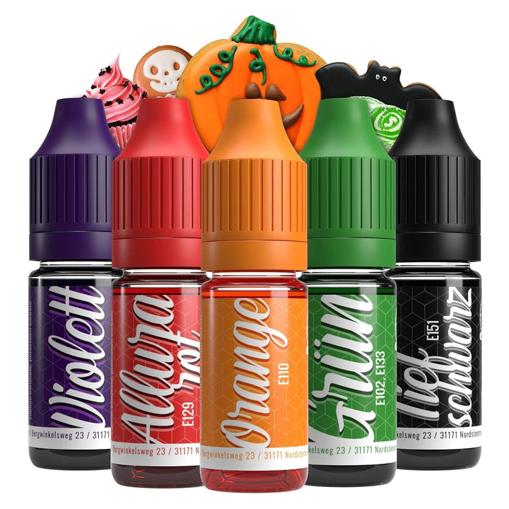 Belissia, coloranti alimentari lichizi, diverse cantitati si culori Coloranti Alimentari Naty Shop Set Halloween