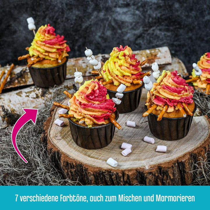 DECOCINO Colour Paste, 20 grame, ideal pentru colorarea prăjiturilor, fondantului și cremelor - fără azot și fără gluten Coloranti Alimentari Naty Shop