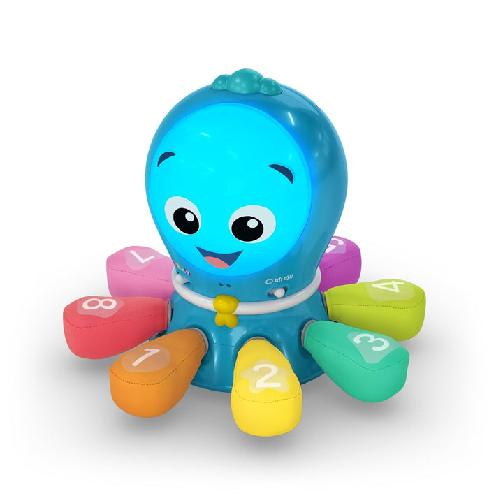 Baby Einstein, Glow & Discover Light Bar, jucărie pentru bebeluși cu lumini, melodii și zornăitor, 3 moduri: animale, culori, xilofon - 3 limbi, cub muzical pentru bebeluși și copii de 3 luni și peste Jucarii Bebe Naty Shop Crawl Chase Opus