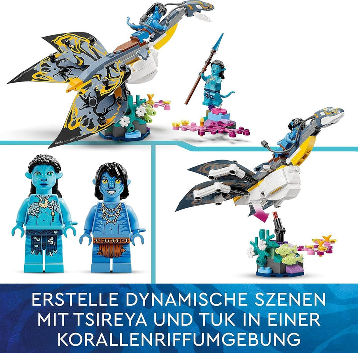 LEGO Avatar Descoperirea lui Ilu, Calea Apei Jucărie construibilă cu figură subacvatică, Pandora Set de colecție pentru copii și fani ai filmelor de la 8 ani în sus 75575 Seturi de constructie Besuche den LEGO-Store