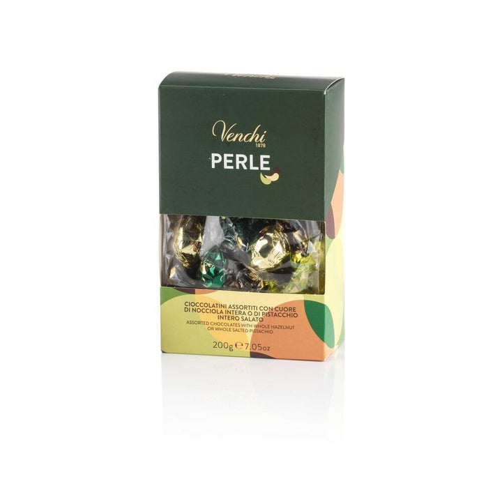 Venchi, Colecția Dolci Italiani - Cutie cadou cu ciocolată asortată, 200 grame Bomboane de Ciocolata Naty Shop Bomboane de ciocolată cu perle