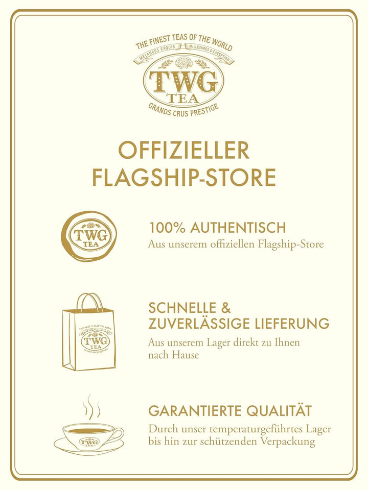 TWG Tea | Moon &amp; Sky Selection | Cutie de ceai cu 3 sortimente | 15 pliculețe de ceai cusute manual din bumbac | Set cadou