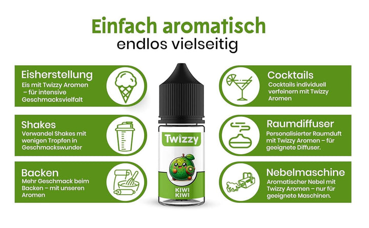 Twizzy Aroma Concentrata Kiwi, 30 ml Arome Naty Shop