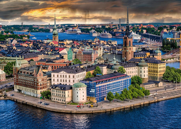 Ravensburger Puzzle Locuri scandinave 12000114 - Stockholm, Suedia - puzzle jigsaw de 1000 de piese pentru adulți și copii de peste 14 ani Puzzle Naty Shop Design nou