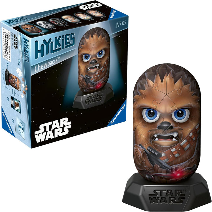 Ravensburger Hylkies: Figurine de colecție Star Wars de asamblat singur - Figura #03 - Prințesa Leia - Construiește, îndrăgostește-te, colecționează - Mini figurine pentru fanii Star Wars Action figures Naty Shop Chewbacca